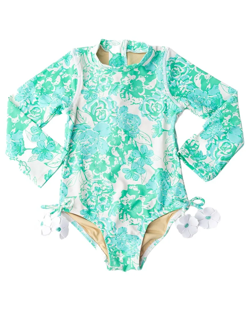 Charming Rose Long Sleeve Swimsuit by Shade Critters