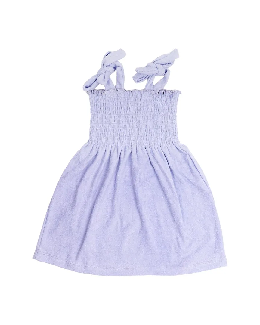 Terry Smocked Tie Top Dress by Shade Critters