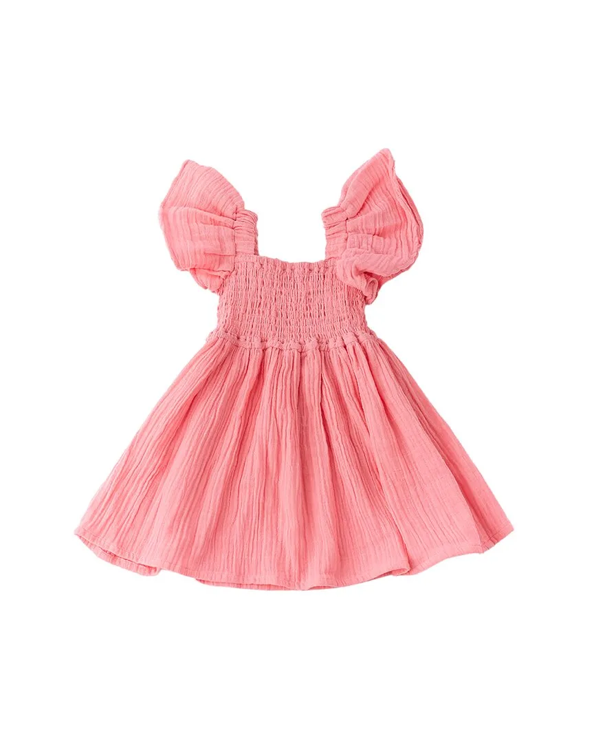 Gauze Smocked Flutter Dress by Shade Critters