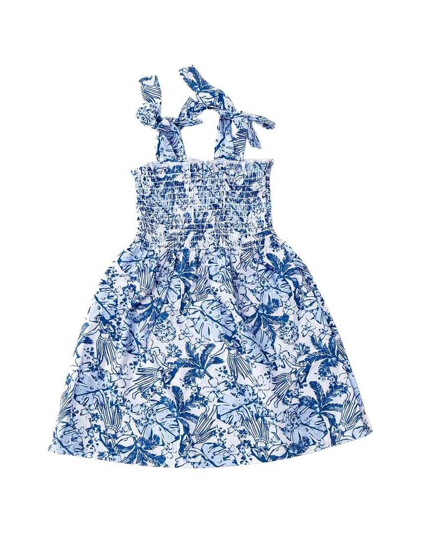 Tiki Tides Smocked Tie Top Dress by Shade Critters