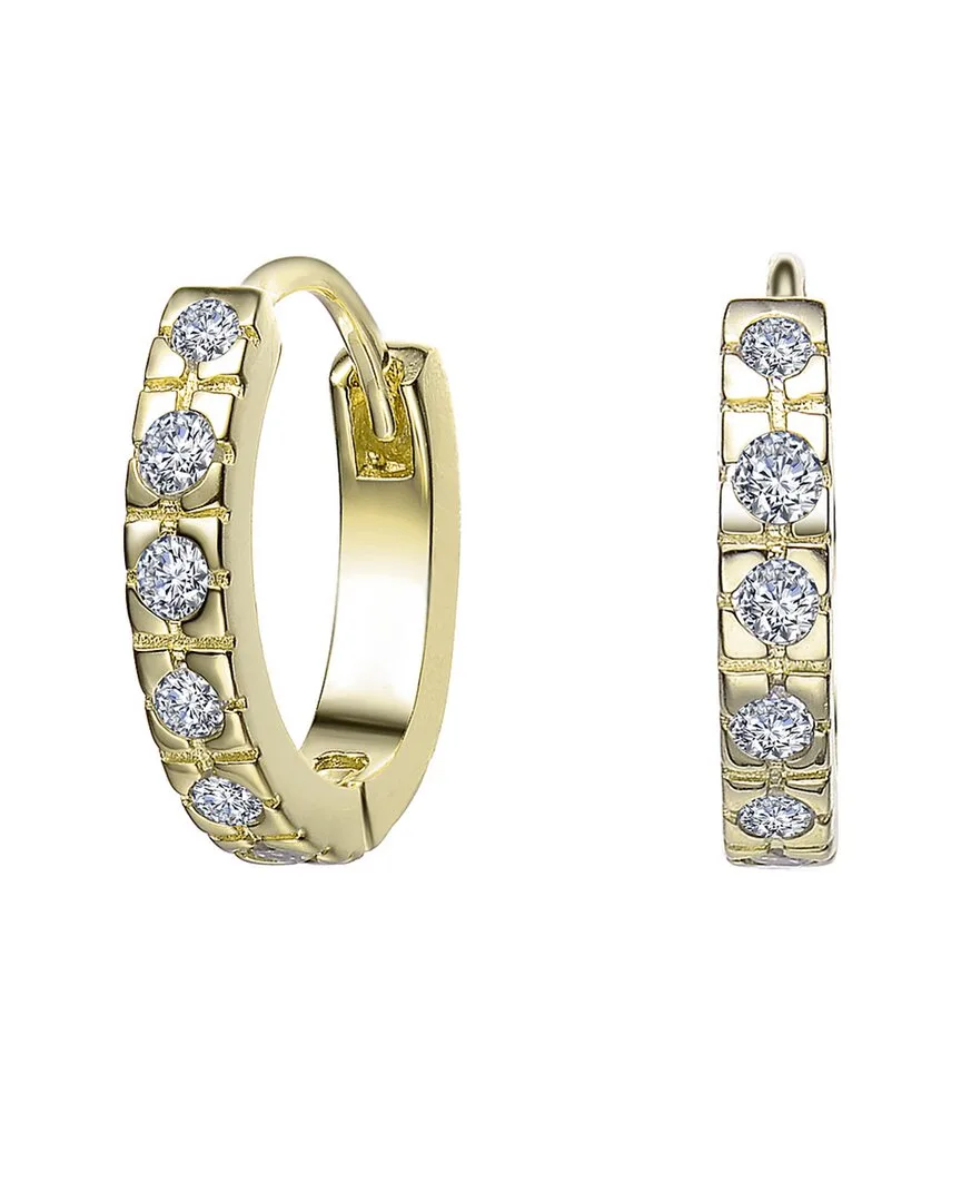 14K Plated Cz Clip-On Earrings by Rachel Glauber