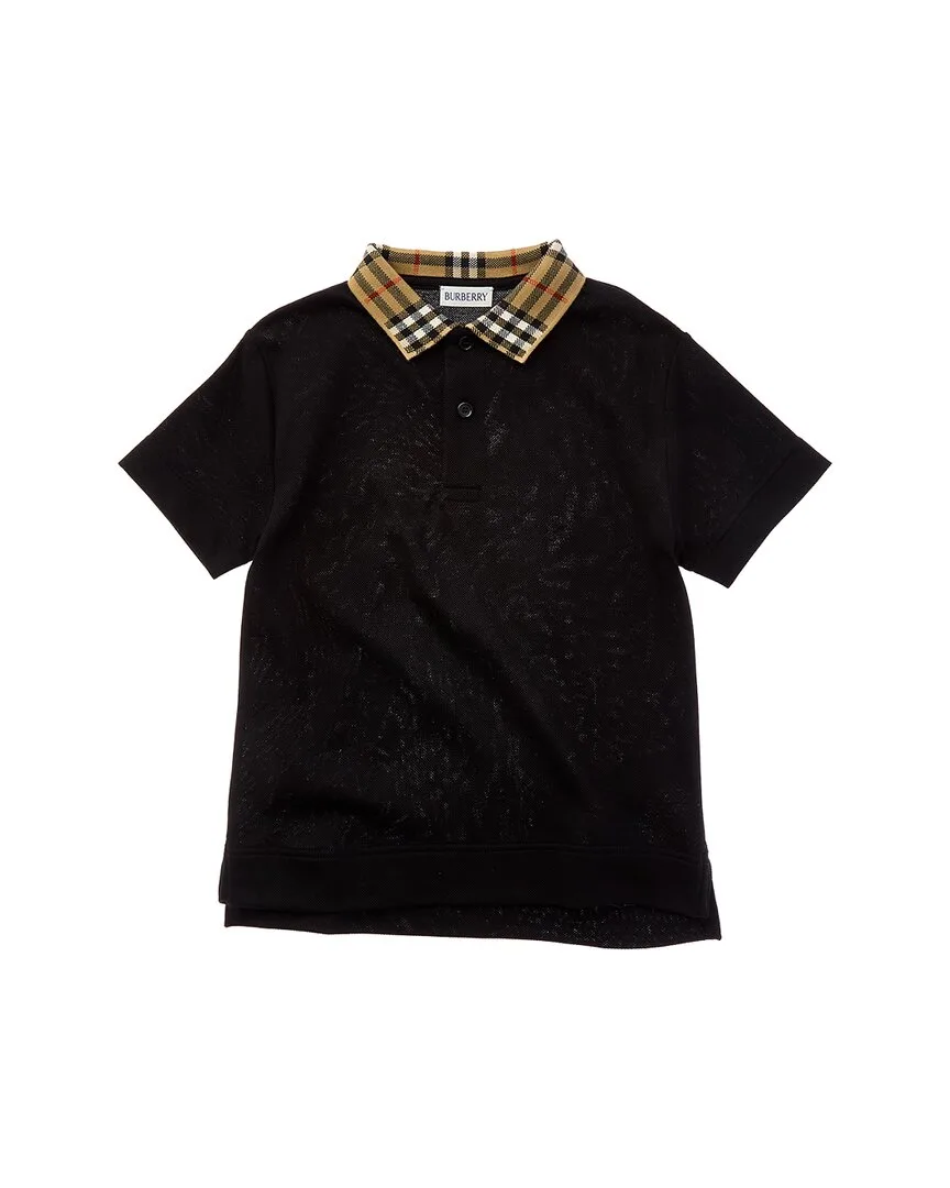Check Collar Polo Shirt by Burberry