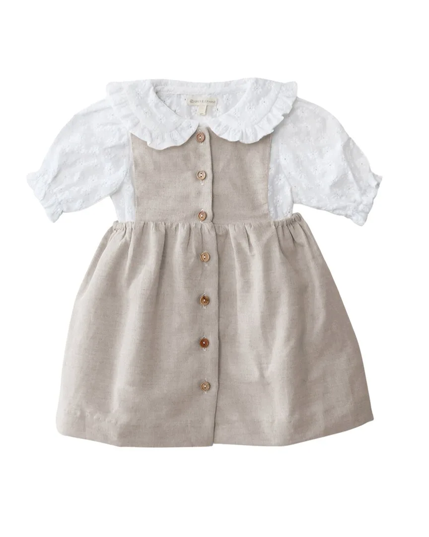 Valentina Linen-Blend Set by Grey Elephant