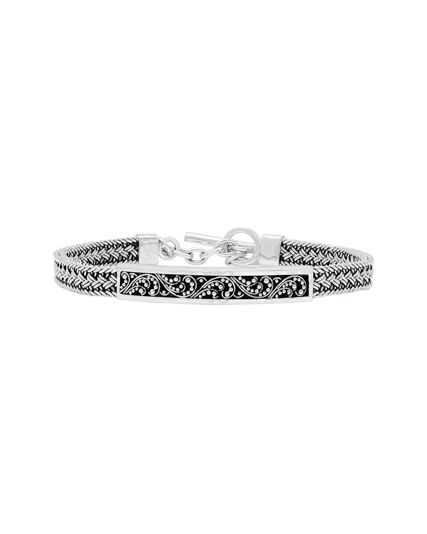 Silver Id Bracelet by Lois Hill