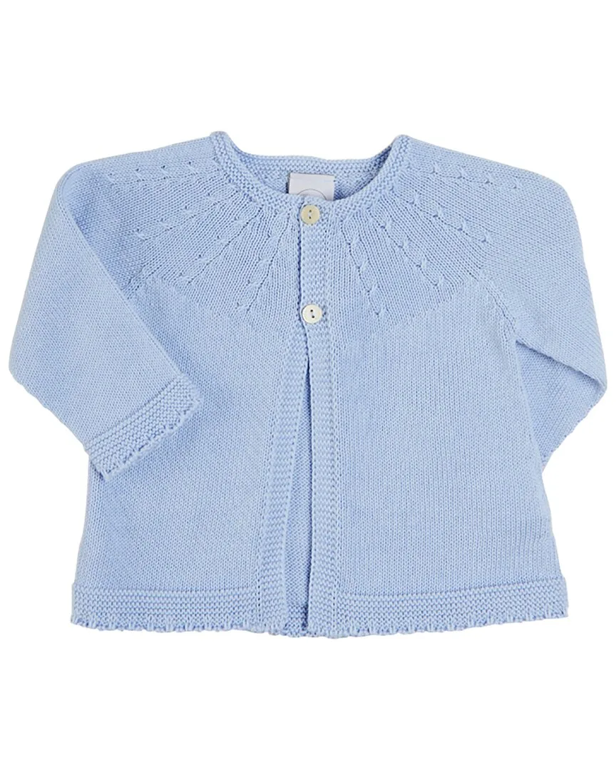 Openwork Detail Baby Cardigan by Pepa London