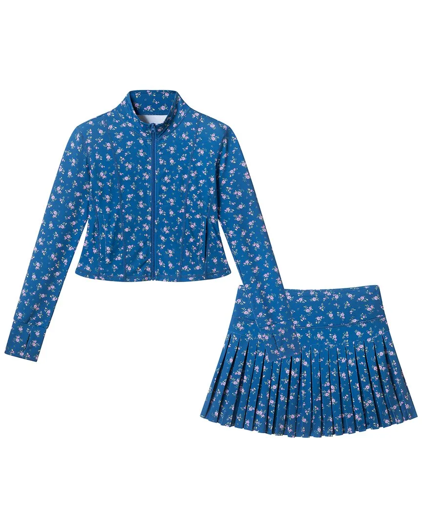 Floral Print Athletic Top & Skort Set by Andy & Evan