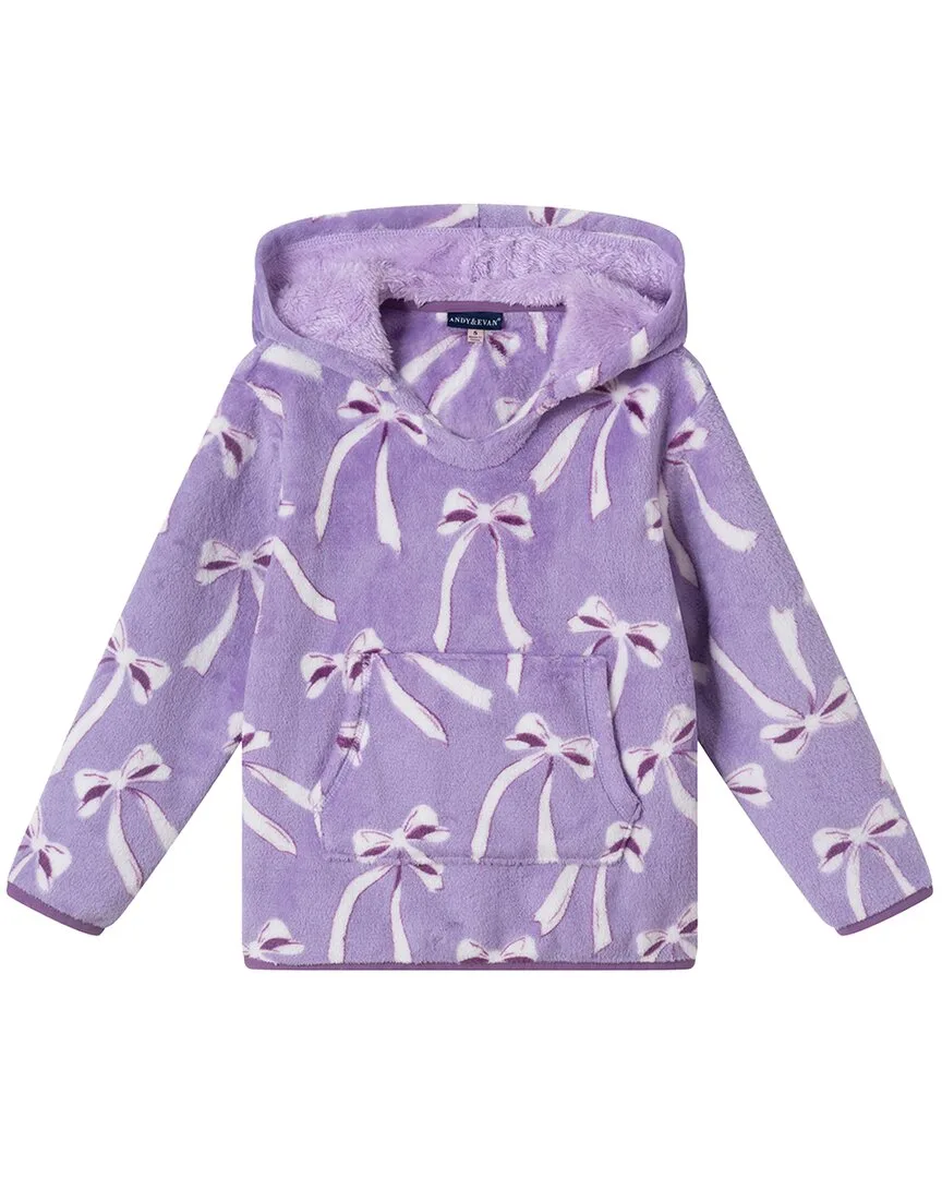 Bow Plush Hoodie by Andy & Evan