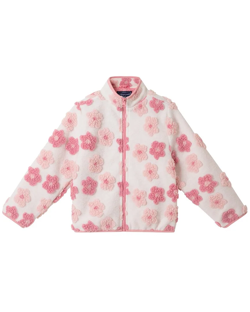 Floral Printed Sherpa Jacket by Andy & Evan