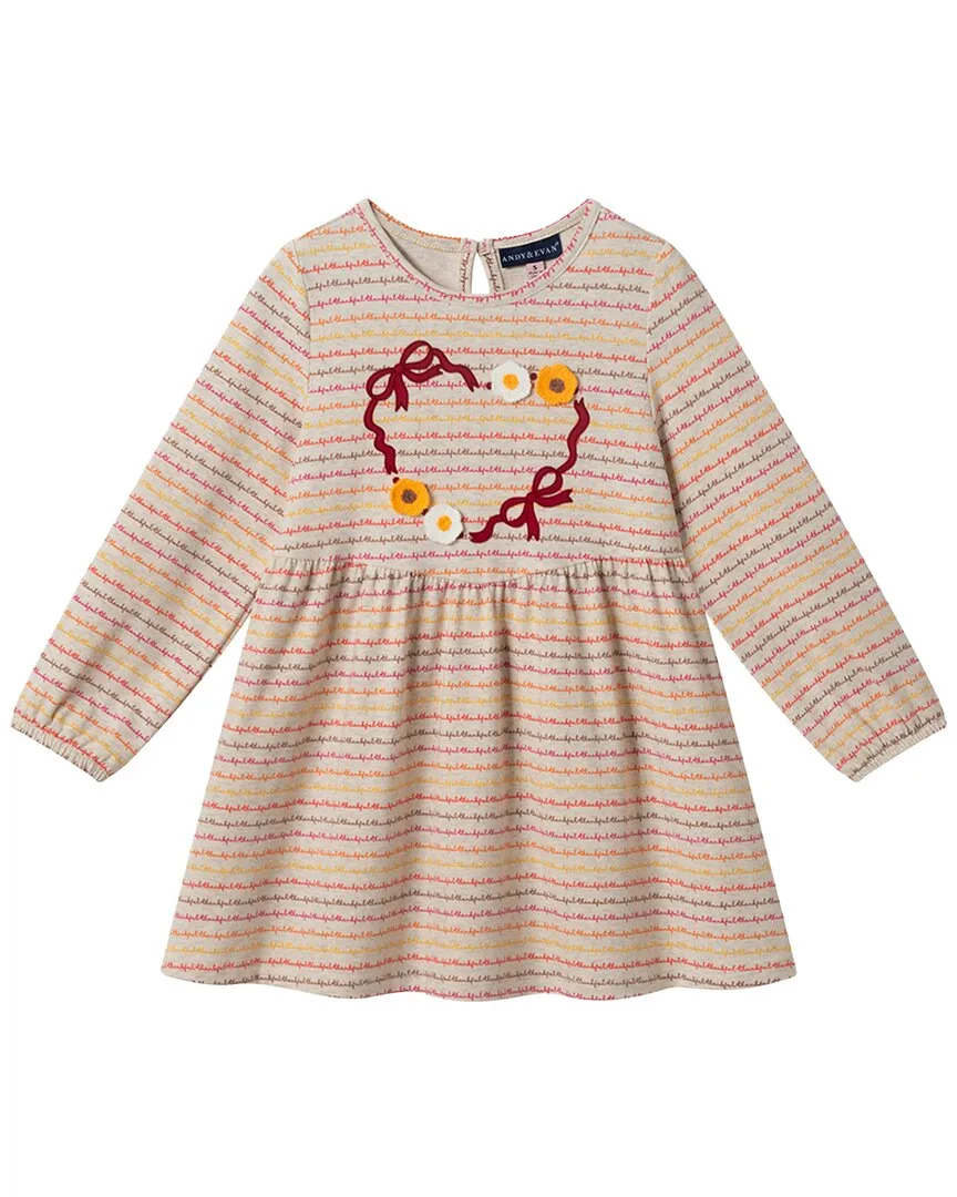 Thankful Printed Jersey Dress by Andy & Evan