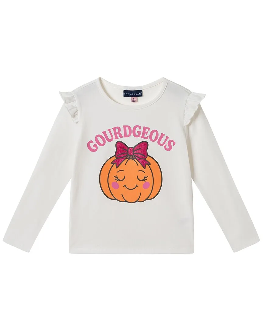 Gourdgeous Ruffle Shoulder T-Shirt by Andy & Evan