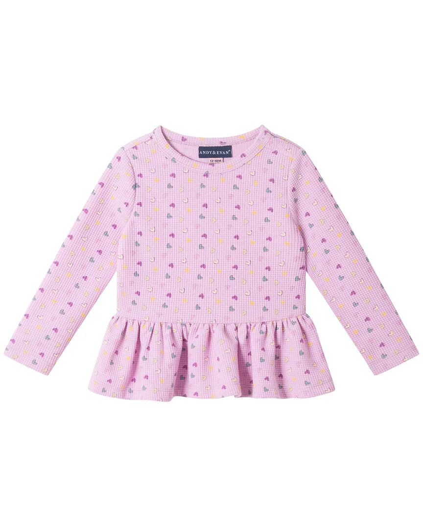 Bow Print Zip-Up Hoodie by Andy & Evan