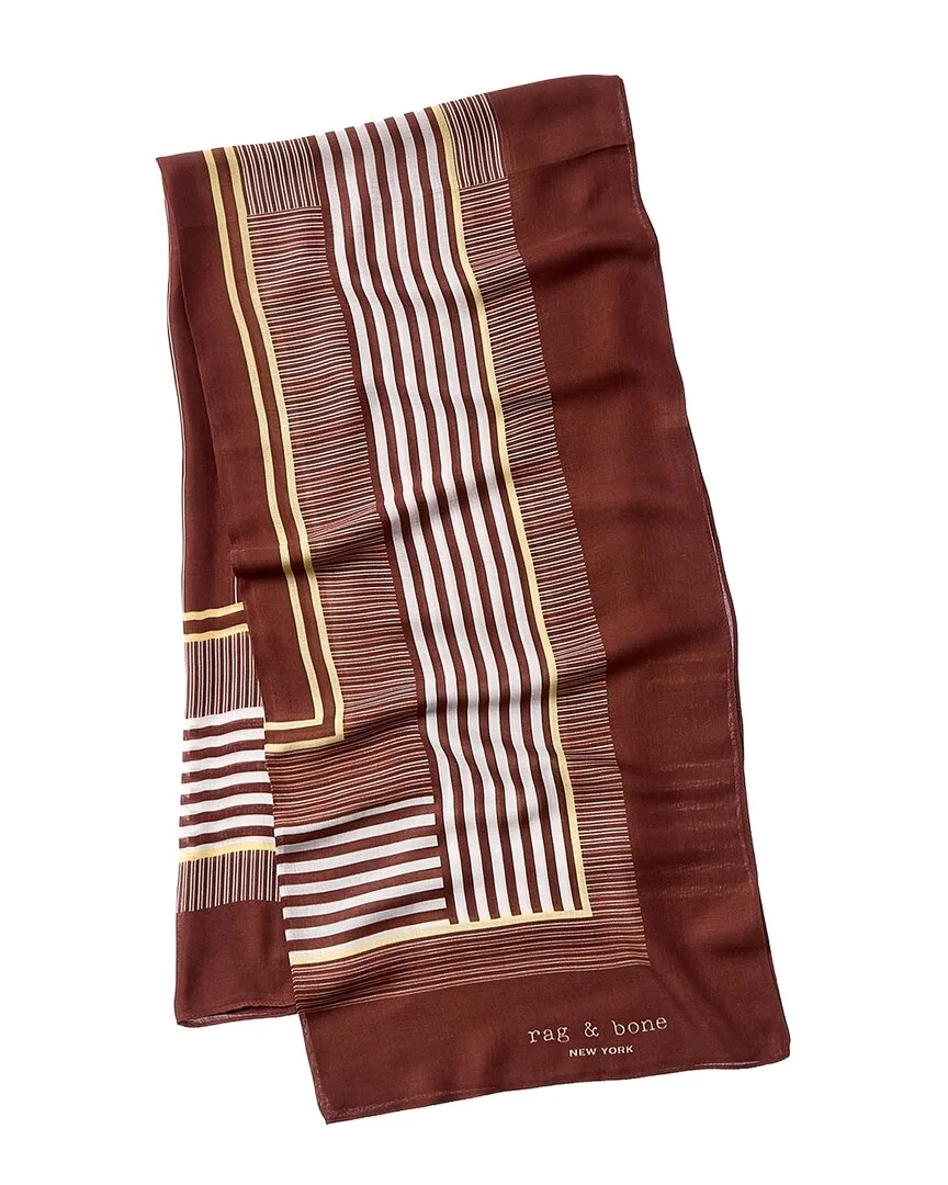 Pinstripe Silk-Blend Scarf by rag & bone