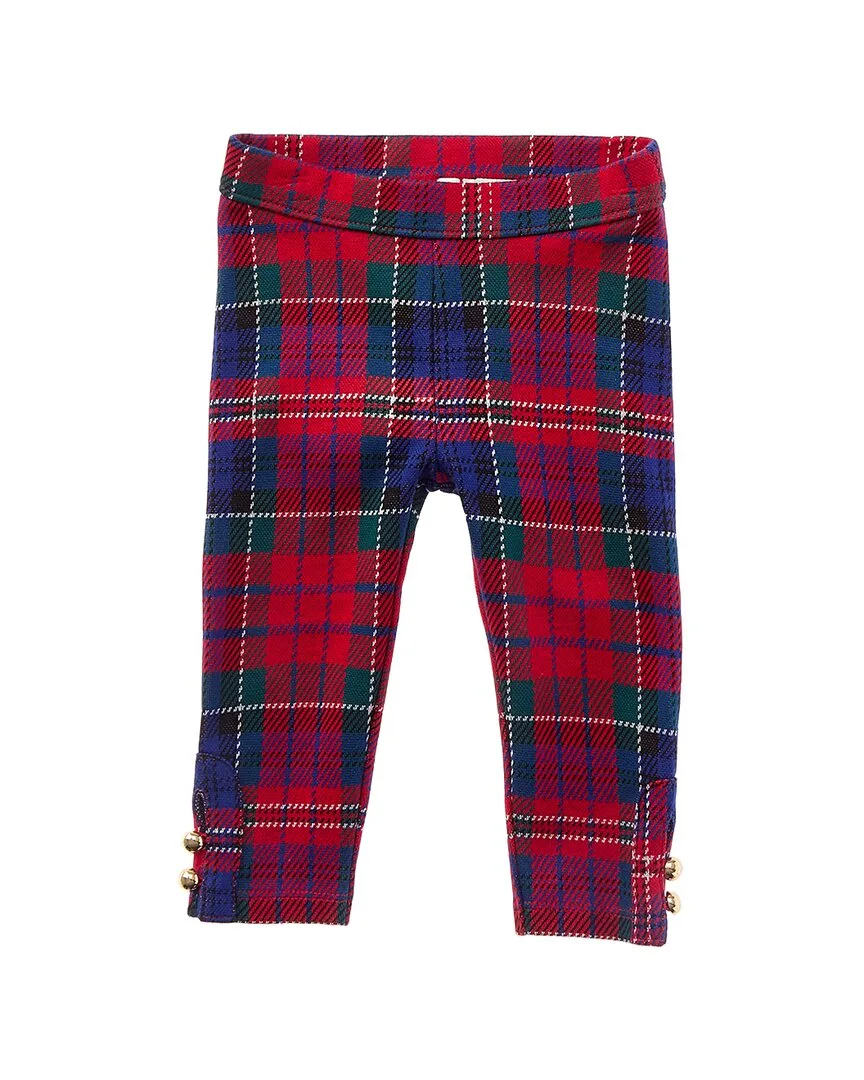 Tartan Button Cuff Pant by Janie and Jack