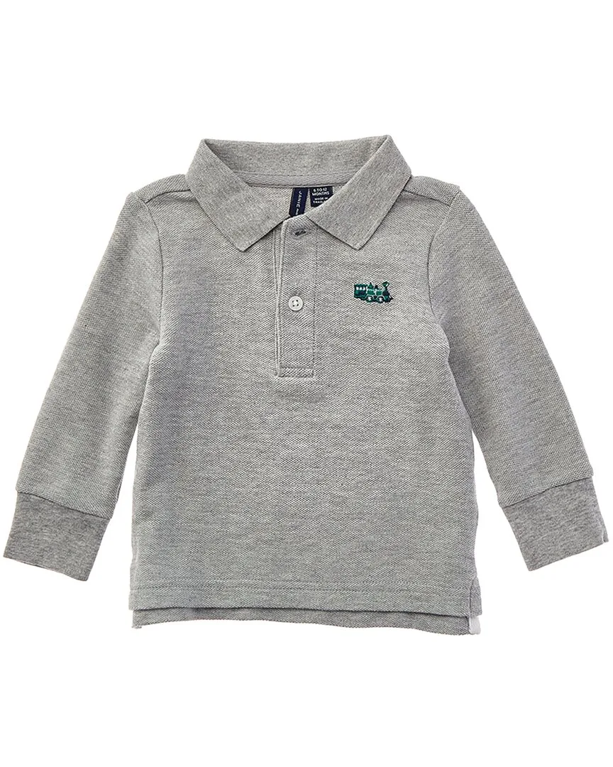 Embroidered Train Pique Polo Shirt by Janie and Jack