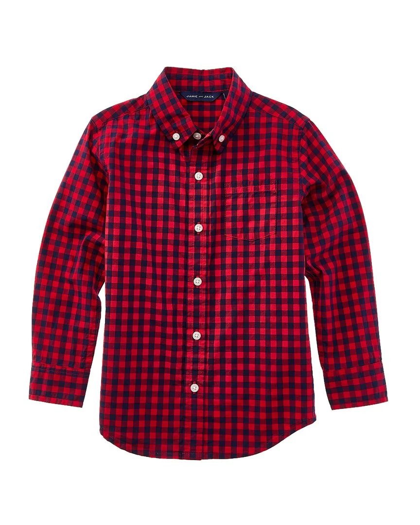 Gingham Poplin Shirt by Janie and Jack