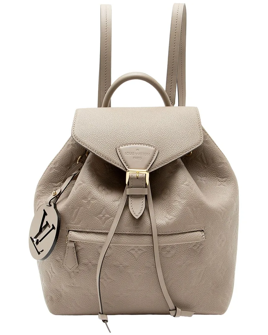 Beige Empreinte Leather, Leather Montsouris Pm Nm Backpack (authentic Pre-Loved) by Louis Vuitton