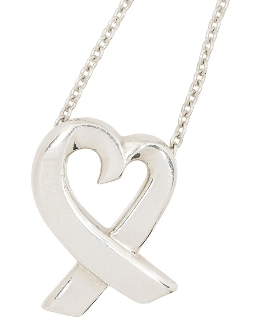 Silver Paloma Picasso Loving Heart Necklace (authentic Pre-Loved) by Tiffany & Co.