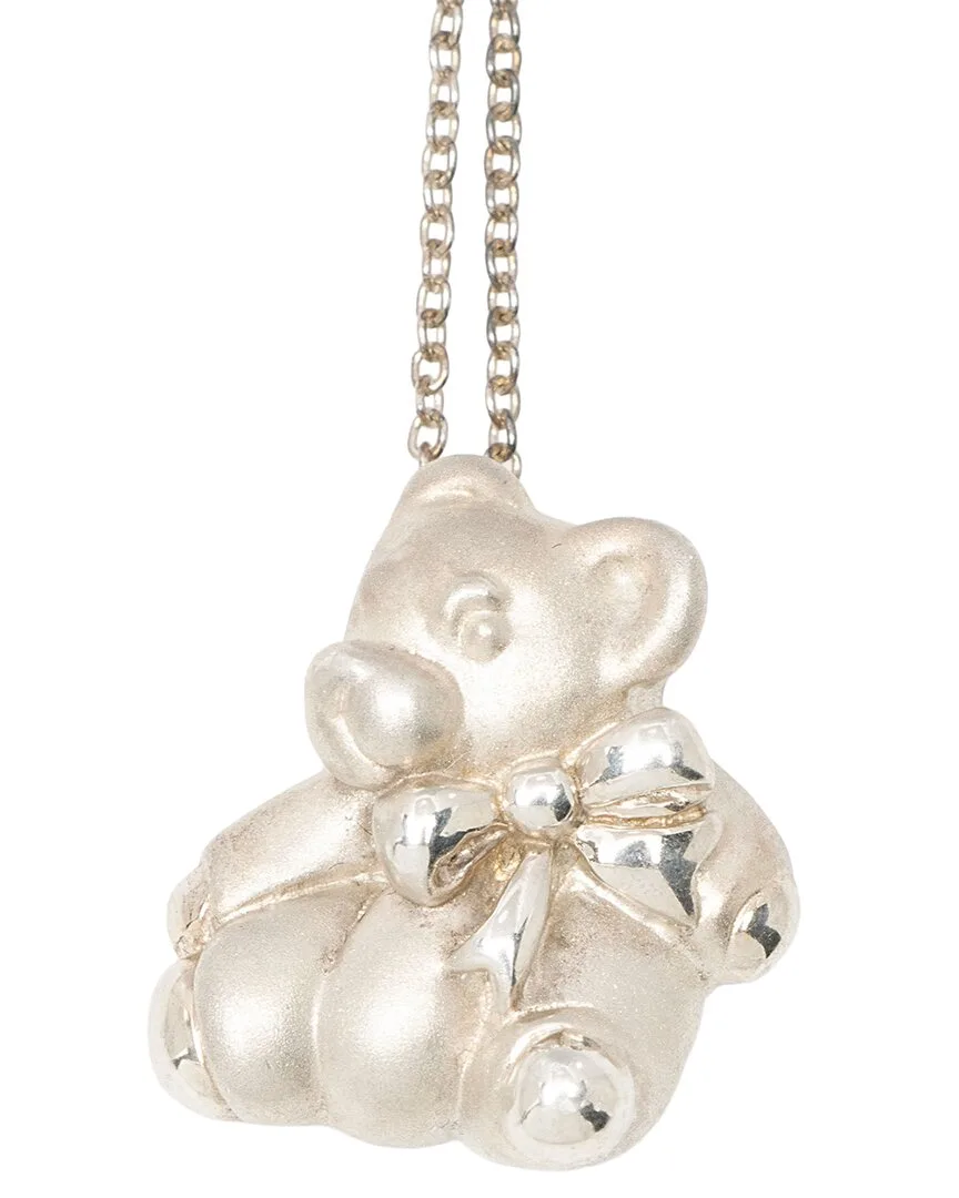 Silver Teddy Bear Necklace (authentic Pre-Loved) by Tiffany & Co.