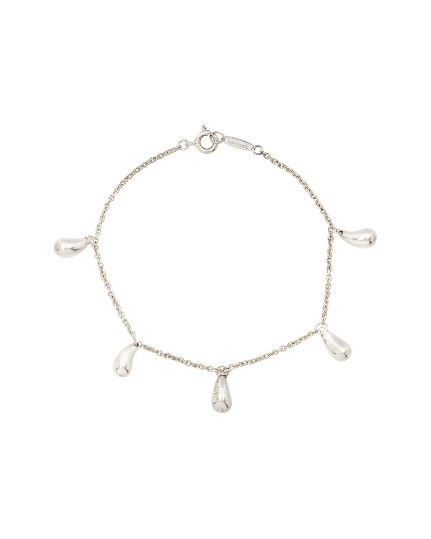 Silver Teardrop Station Bracelet (authentic Pre-Loved) by Tiffany & Co.