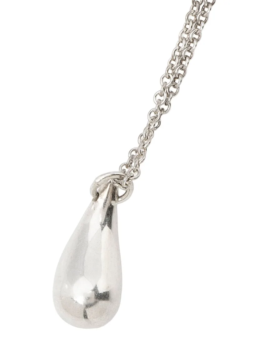 Silver Elsa Peretti Teardrop Necklace (authentic Pre-Loved) by Tiffany & Co.