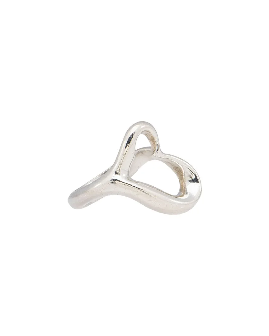 Silver Elsa Peretti Open Heart Ring (authentic Pre-Loved) by Tiffany & Co.