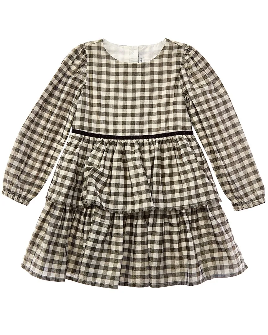 Gingham Shimmer Dress by Janie and Jack