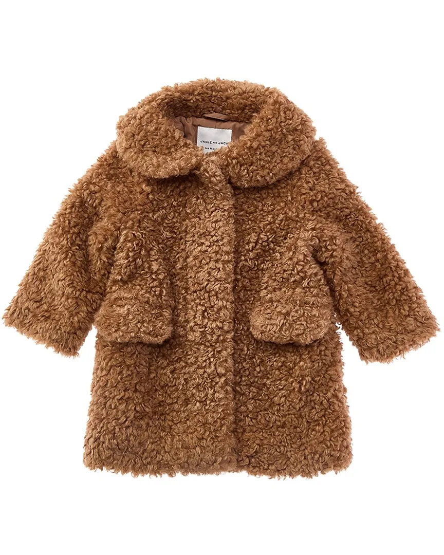 The Sherpa Teddy Wool-Blend Coat by Janie and Jack