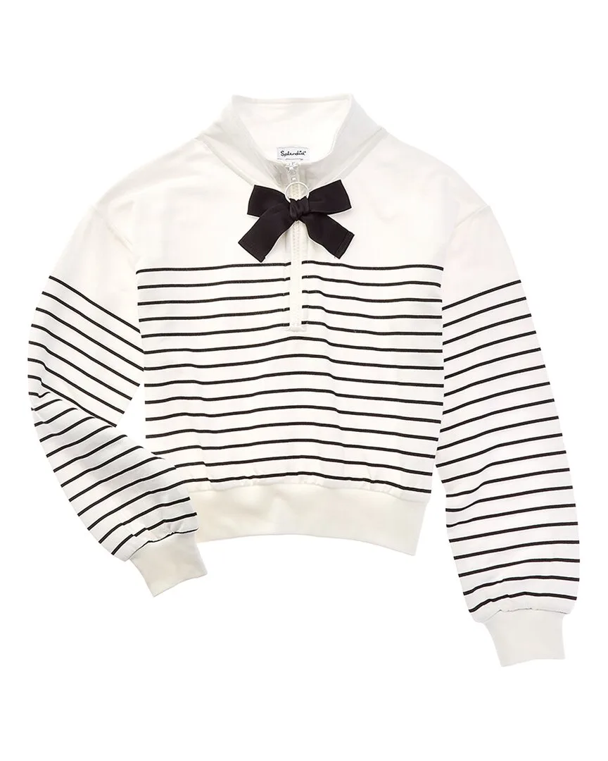 Chic Stripe 1/4-Zip by Splendid