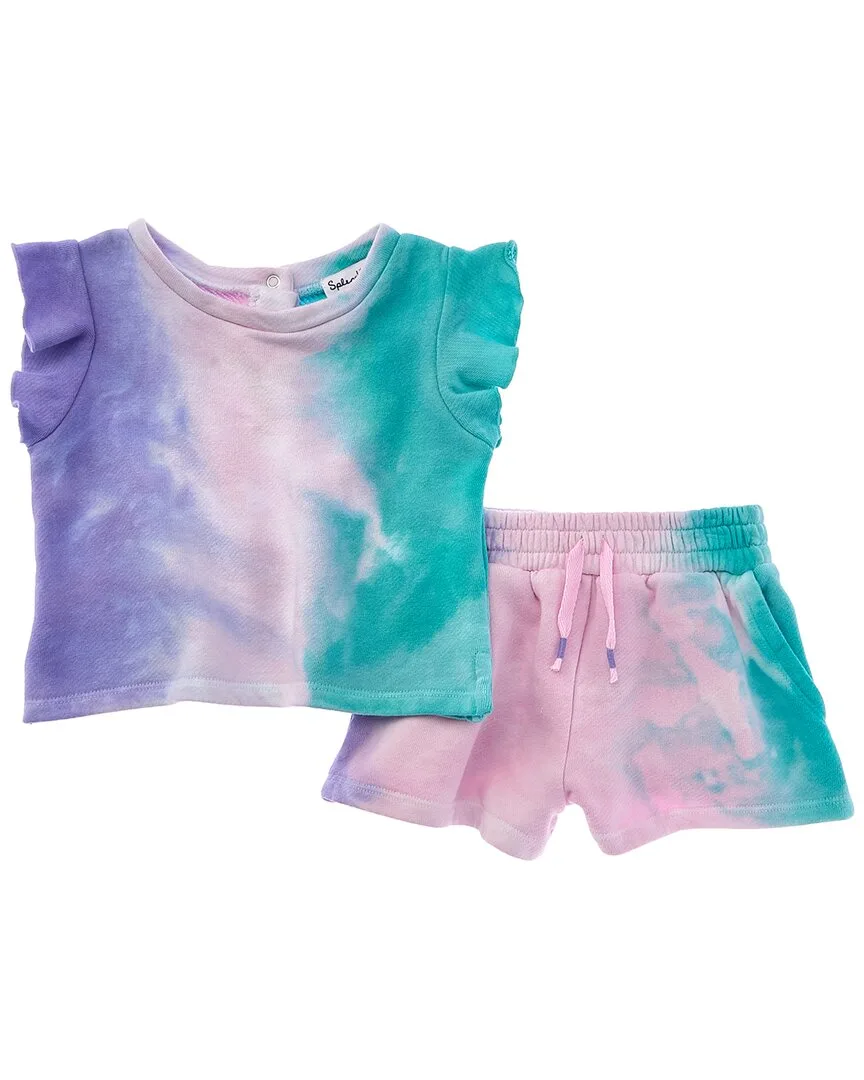 2Pc Snow Cone Tie-Dye Top & Short Set by Splendid
