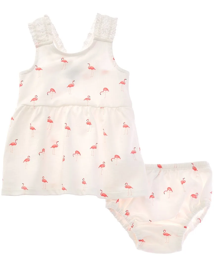 2Pc Flamingo Fun Dress Set by Splendid