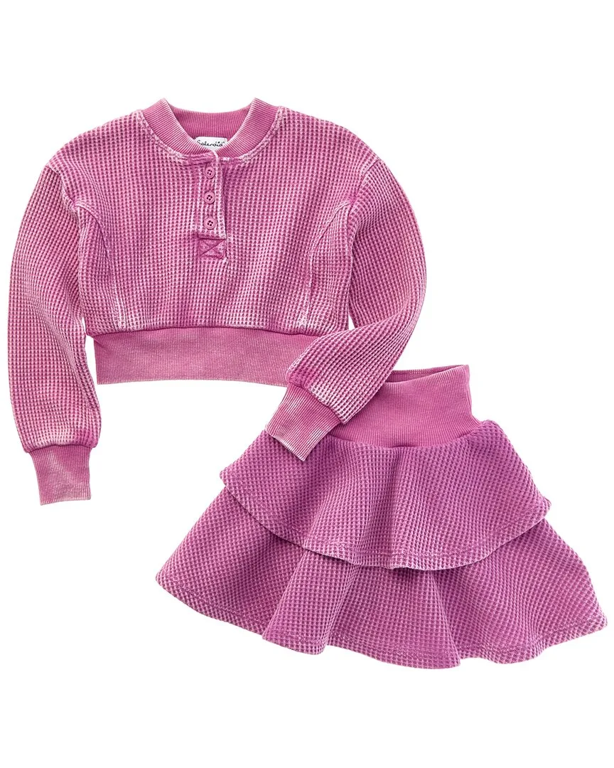 2Pc Playful Perry Pullover & Skirt Set by Splendid