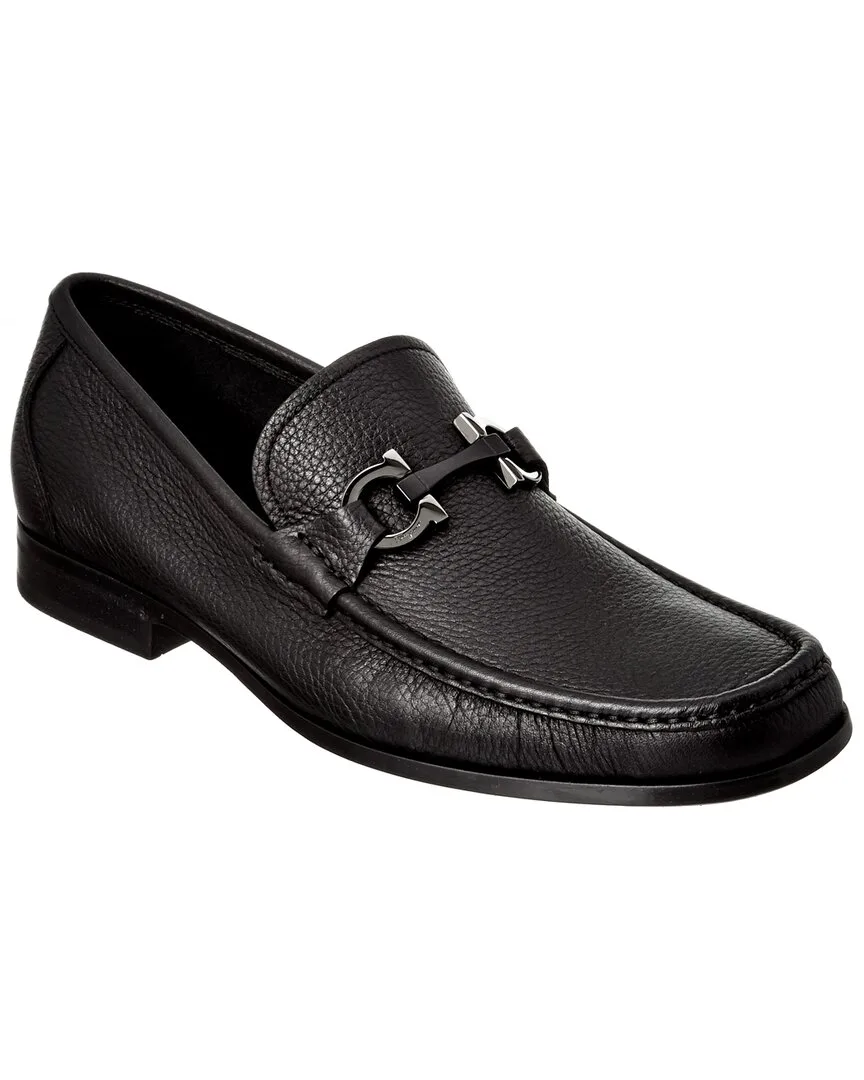 Grandioso Gancini Bit Leather Moccasin by Ferragamo