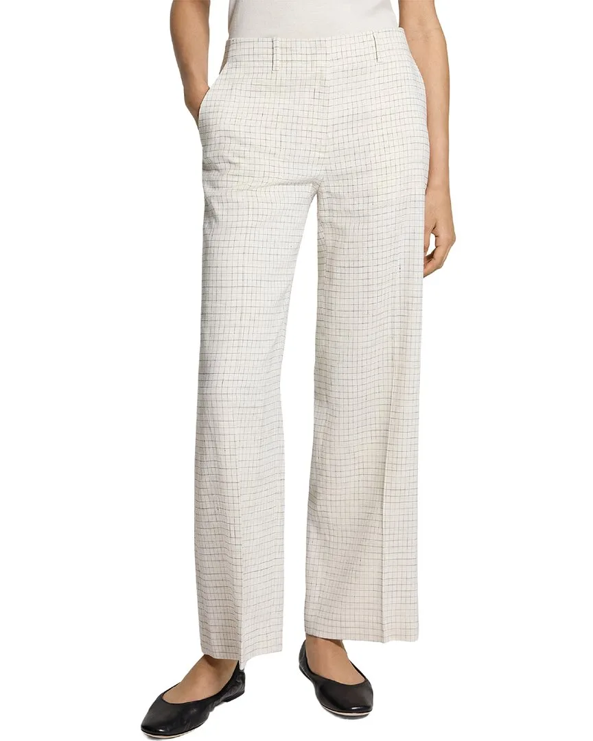 Classic Linen-Blend Pant by Theory