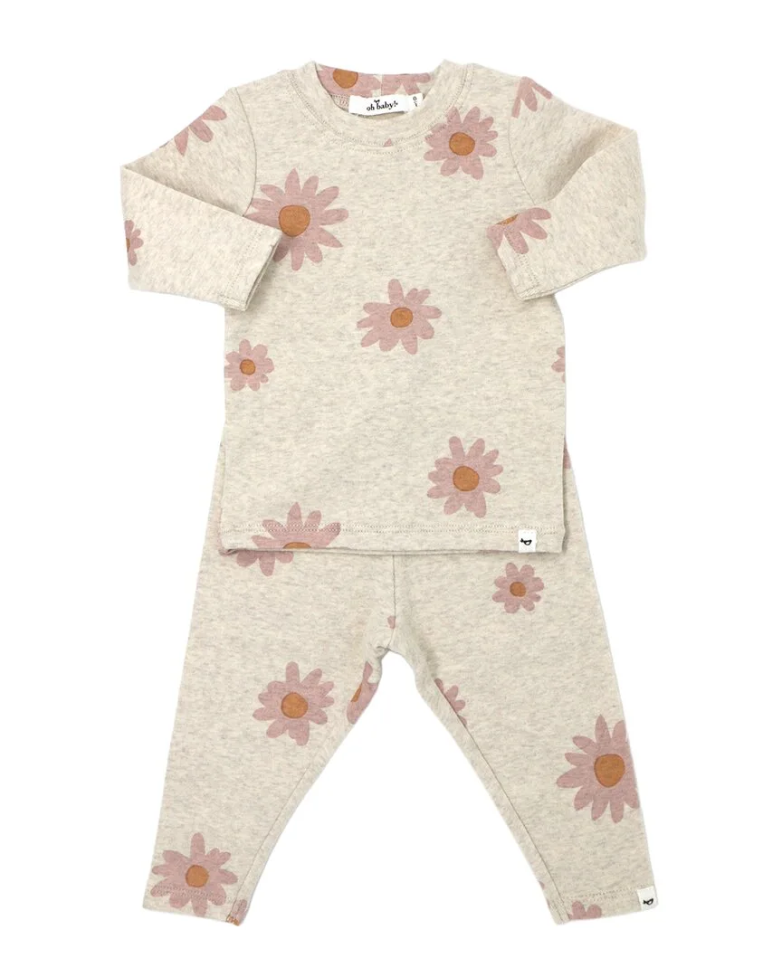 Blush Daisies 2Pc Set by Oh Baby