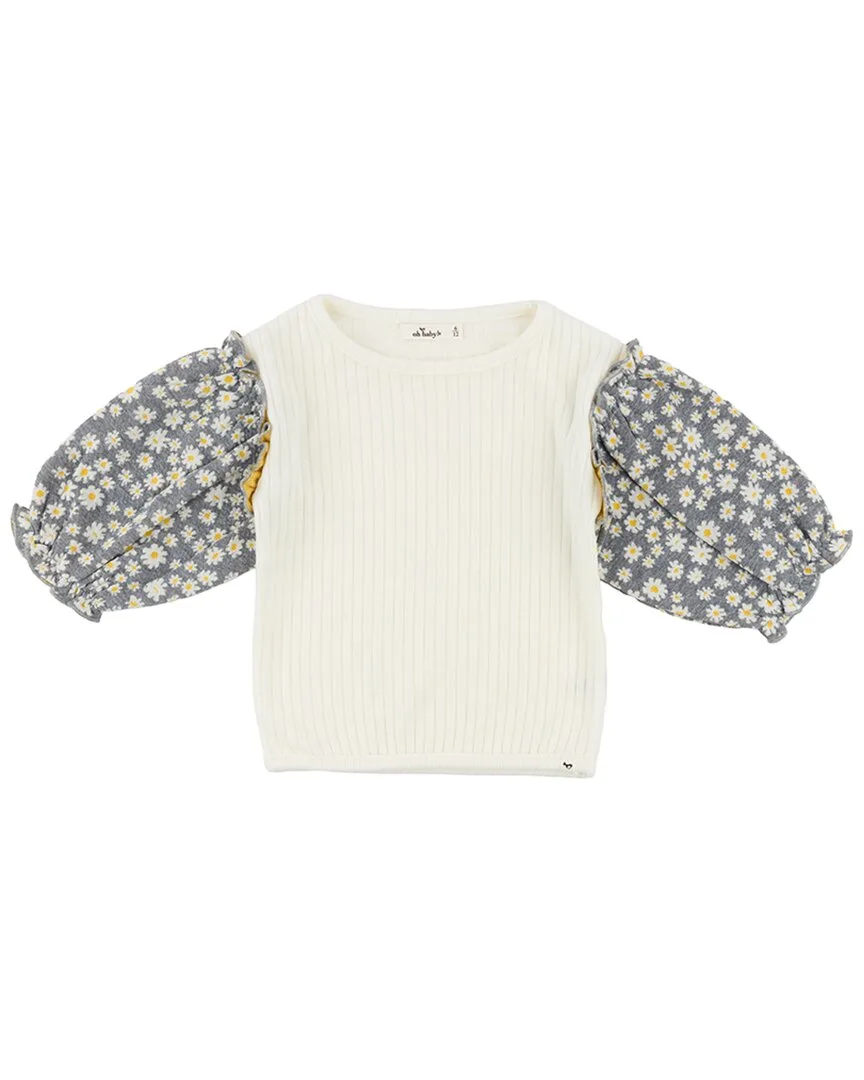 Pucker Mini Daisies Nellie Blouse by Oh Baby