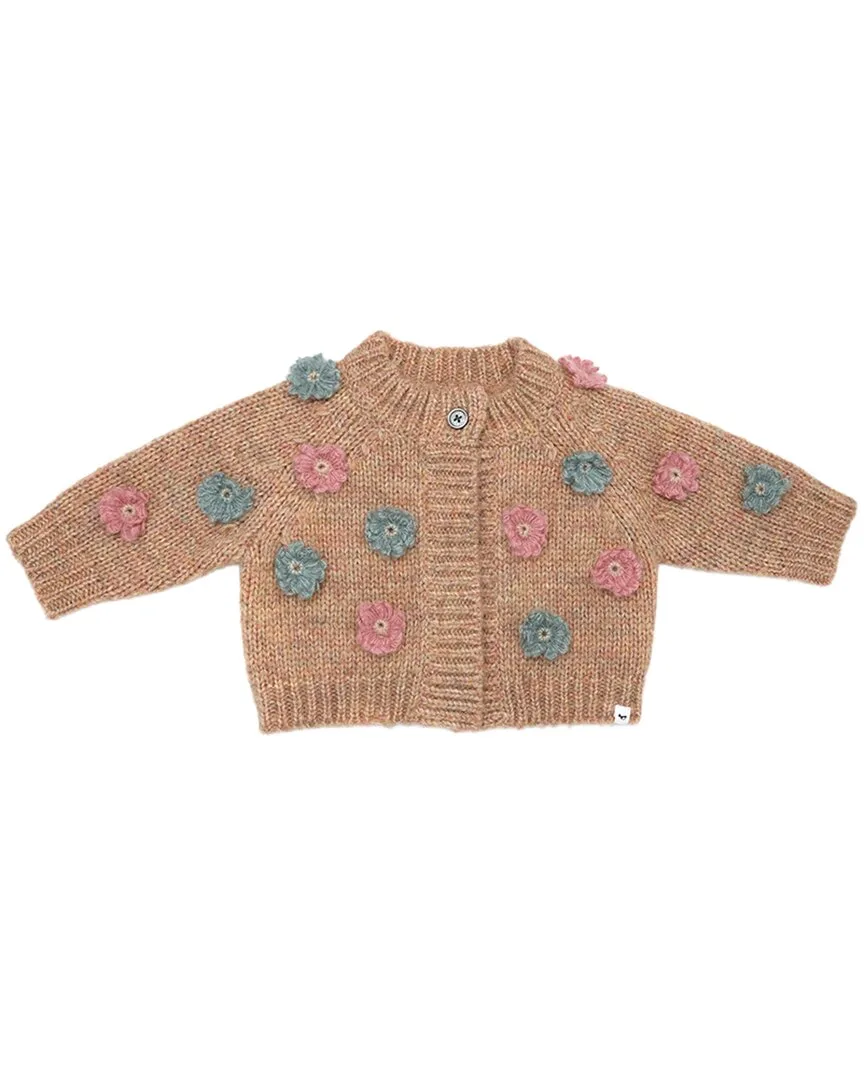 Scandi Flower Cardigan by Oh Baby