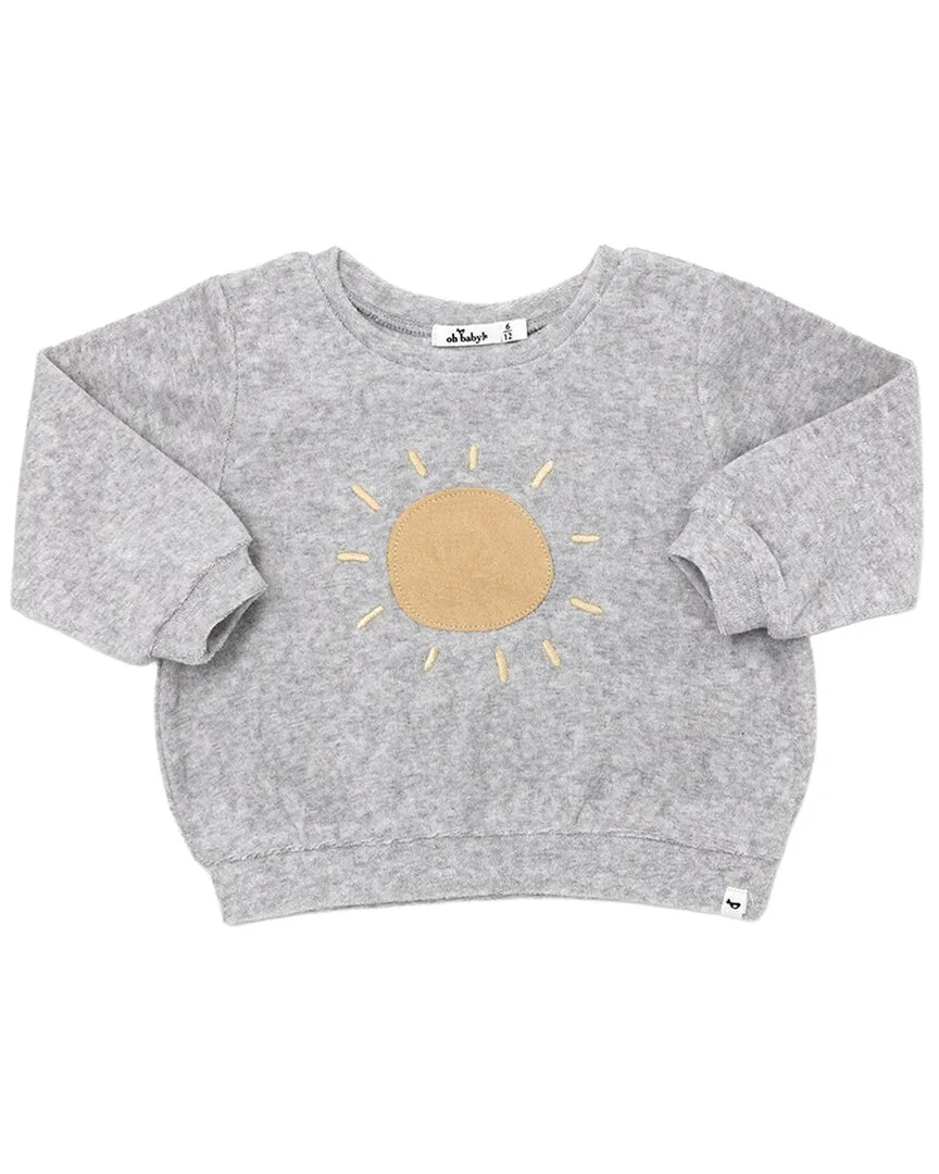 Oatmilk Sun Terry Sweatshirt by Oh Baby