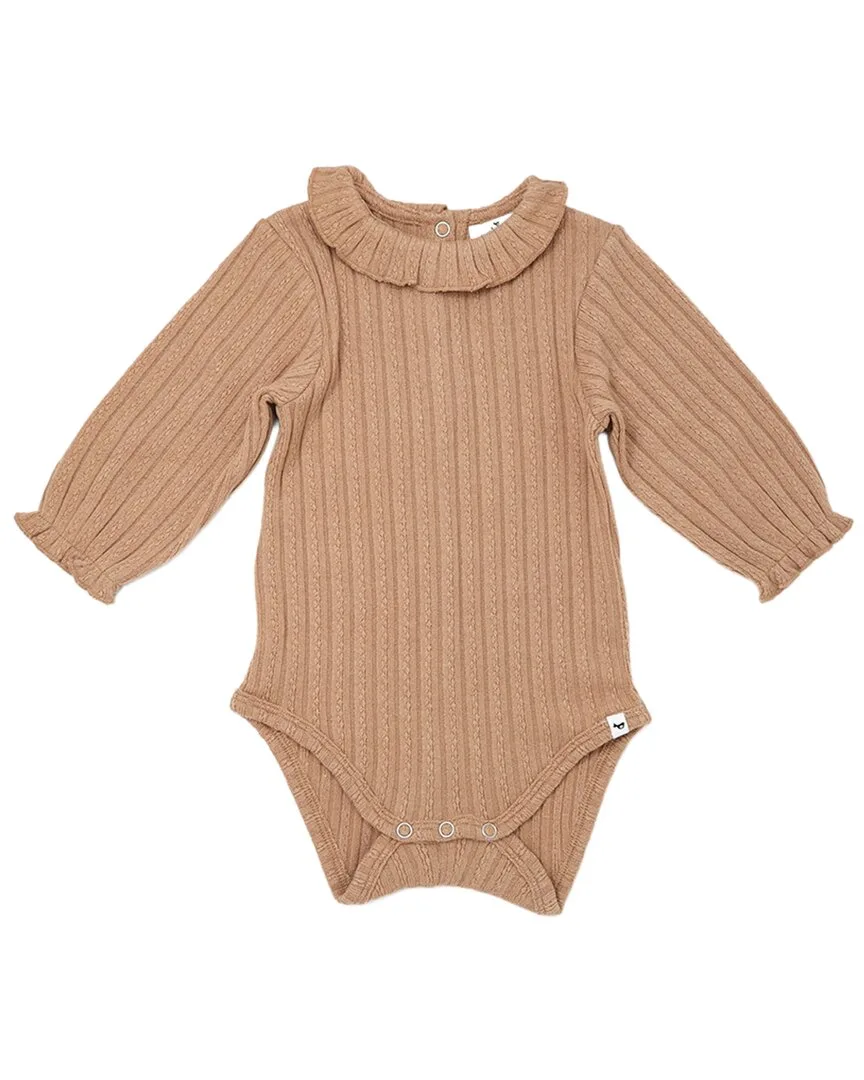 Ruffle Neck Cable Onesie by Oh Baby