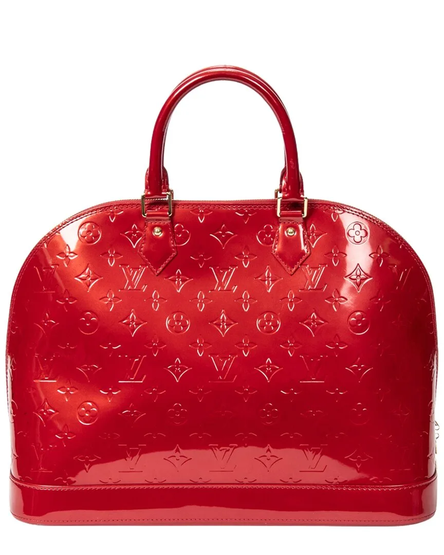 Red Monogram Vernis Alma Gm (authentic Pre-Loved) by Louis Vuitton