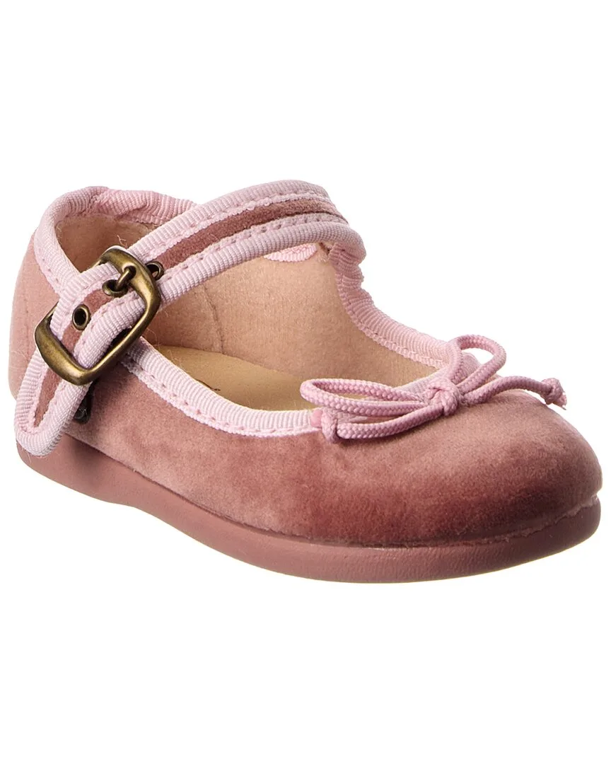 Elisa Velvet Flat by Children Chic