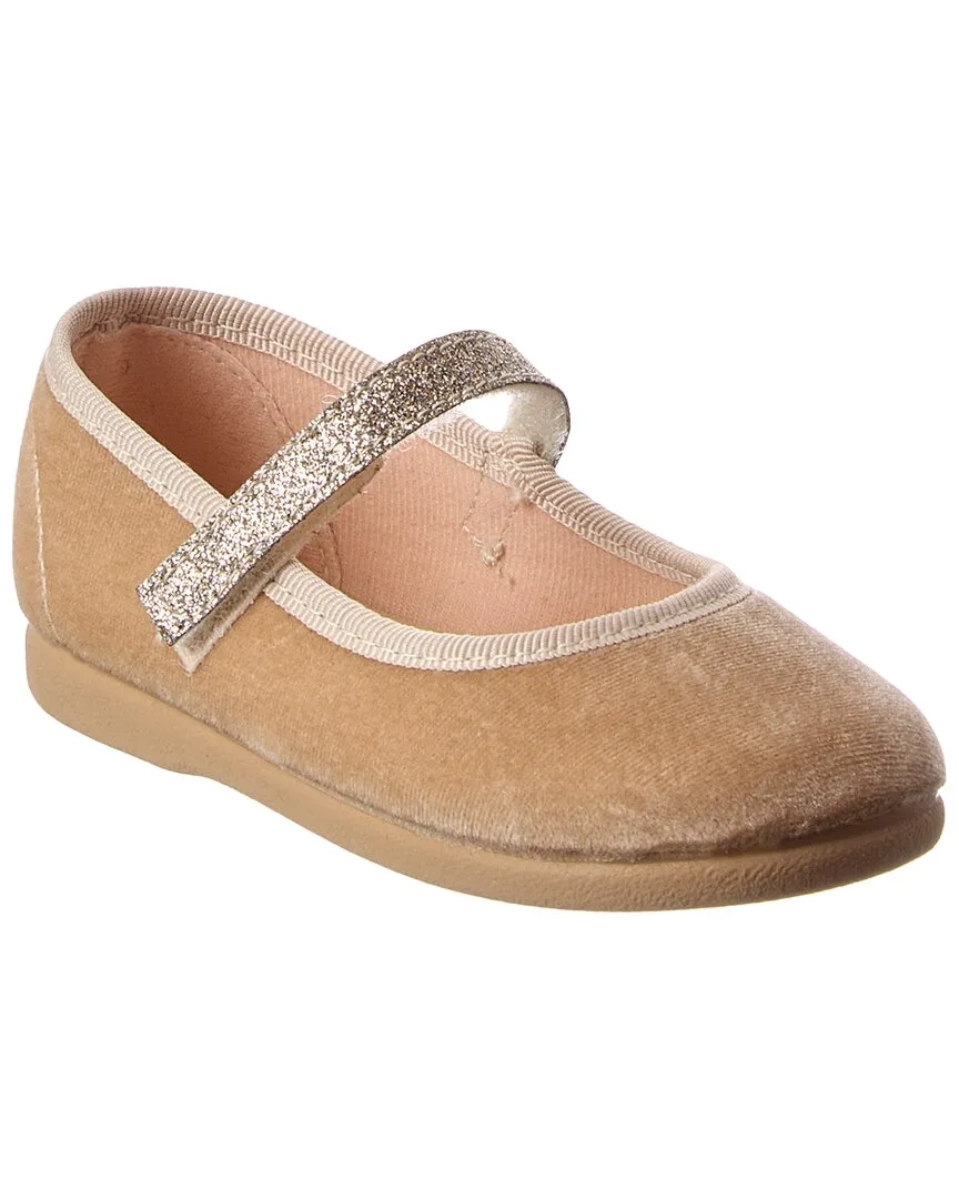 Clara Velvet Flat by Children Chic
