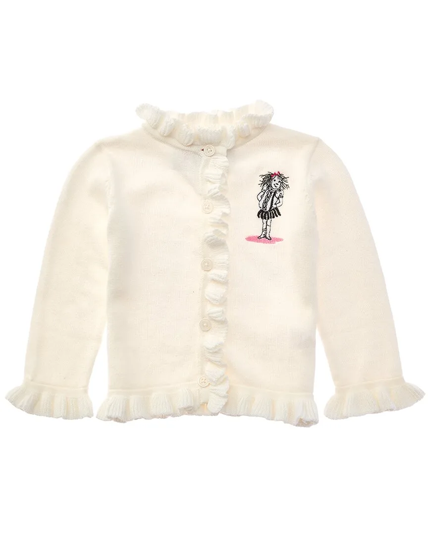 Eloise Ivory Embroidered Cardi by Rachel Riley