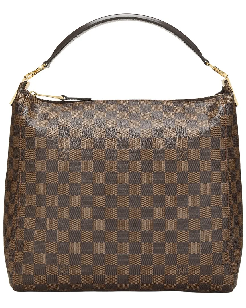 Brown Damier Ebene Coated Canvas Portobello Pm (authentic Pre-Loved) by Louis Vuitton