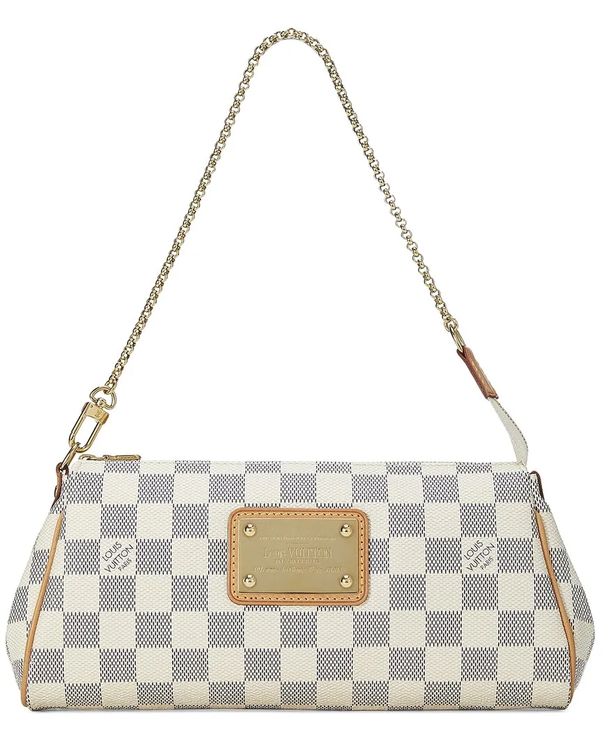 White Damier Azur Coated Canvas Eva (authentic Pre-Loved) by Louis Vuitton