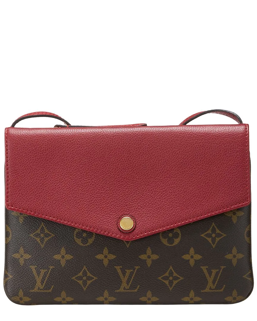 Red Monogram Coated Canvas Twice (authentic Pre-Loved) by Louis Vuitton