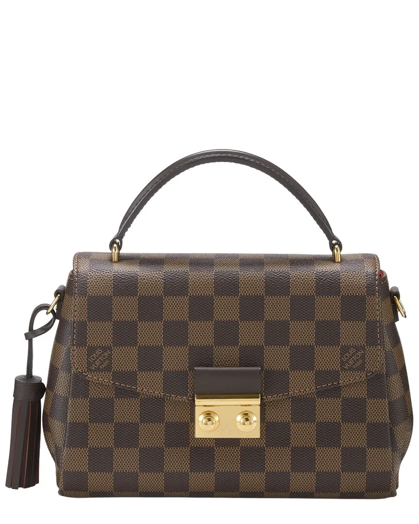 Damier Ebene Coated Canvas Croisette (authentic Pre-Loved)
