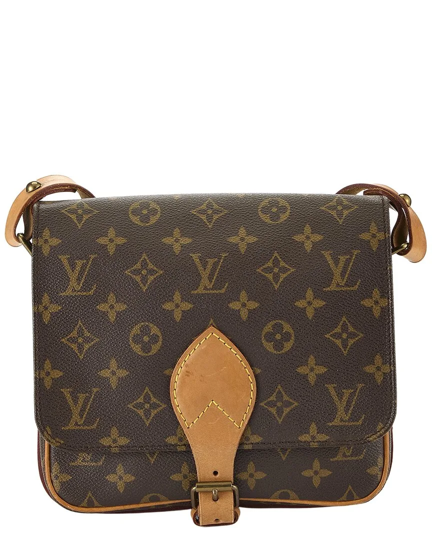 Monogram Coated Canvas Cartouchiere mm (authentic Pre-Loved) by Louis Vuitton