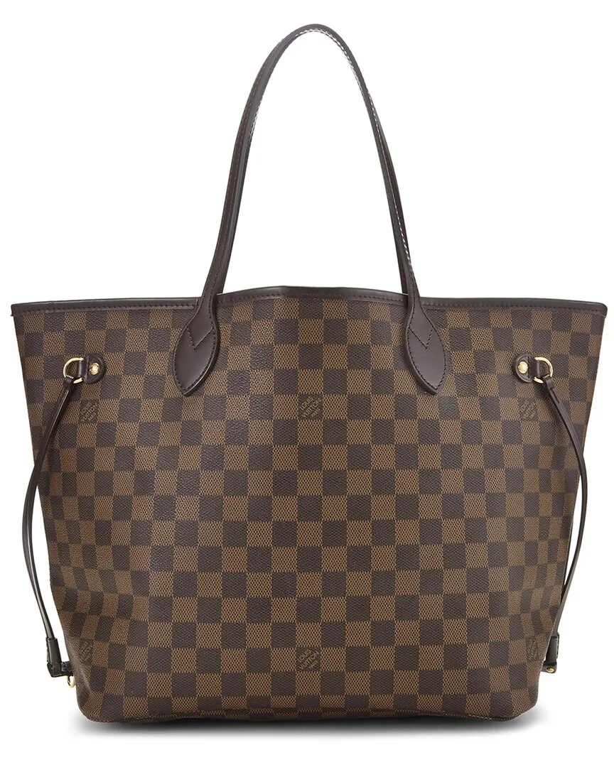 Damier Ebene Coated Canvas Neverfull mm (authentic Pre-Loved)