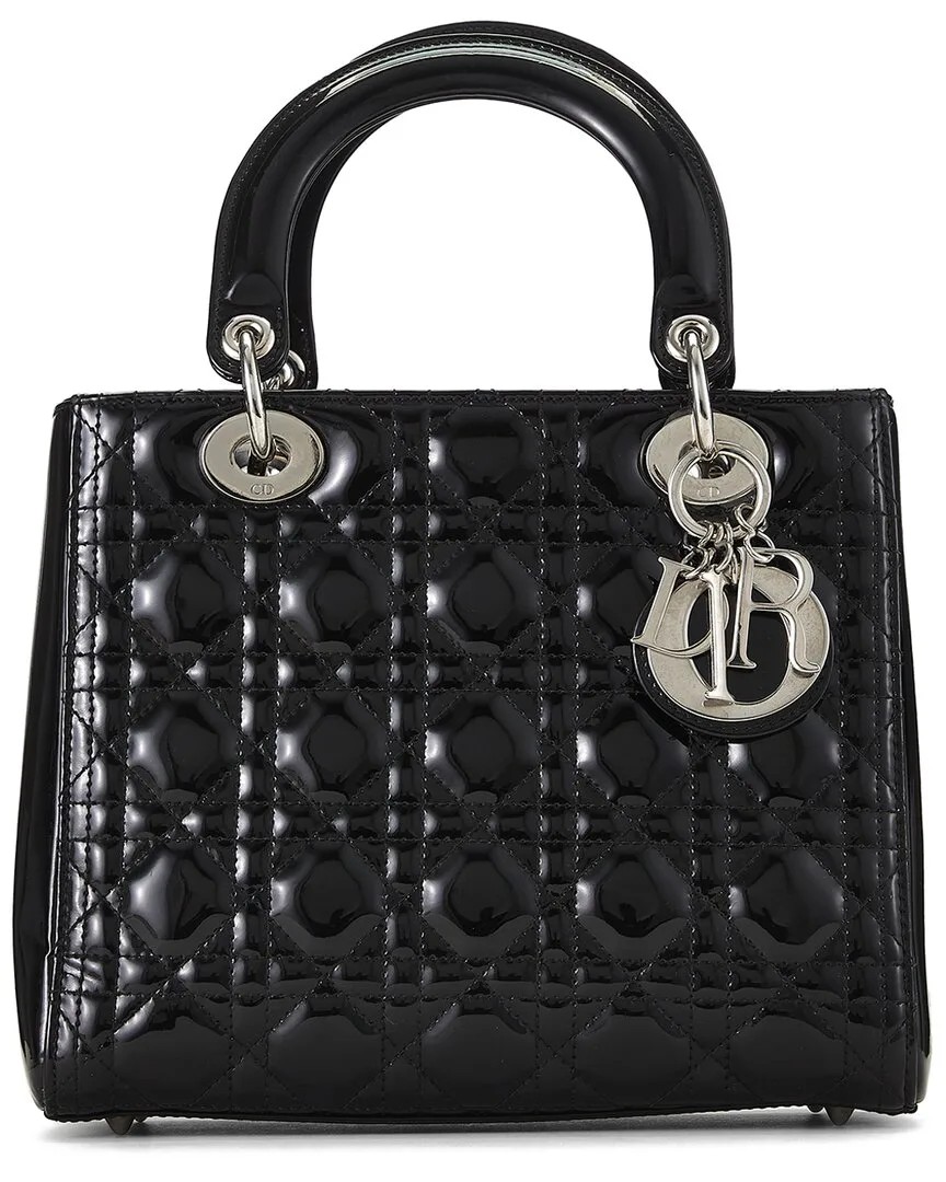 Dior Black Patent Leather Lady Medium (authentic Pre-Loved) by Louis Vuitton