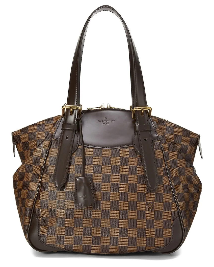 Damier Ebene Coated Canvas Verona Gm (authentic Pre-Loved) by Louis Vuitton